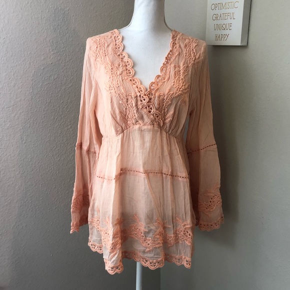 Boston Proper Tops - NWT Boston Proper Lace Embroidered Tunic